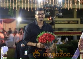 Vijay @ Pandiyarajan Son Prithivi Marriage Reception Photos 