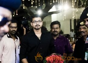 Vijay @ Pandiyarajan Son Prithivi Marriage Reception Photos  photo 6