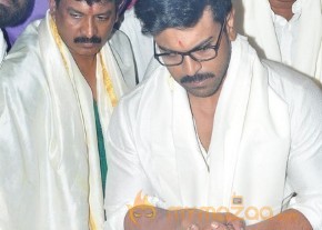Chiranjeevi Birthday Special: Ram Charan Pooja at Film Nagar Temple photo 3