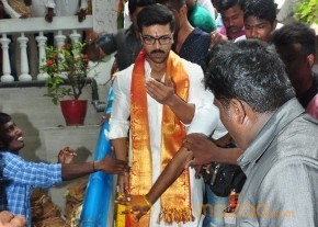 Chiranjeevi Birthday Special: Ram Charan Pooja at Film Nagar Temple photo 6