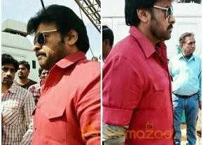 Megastar Chiranjeevi's Latest Photos From Khaidi No 150 sets