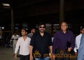 Mega Star at Mumbai Airport Photos photo 4