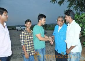 Ram Charan With Fans Latest Photos From The sets of 'Dhruva' photo 6