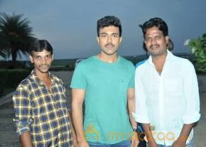 Ram Charan With Fans Latest Photos From The sets of 'Dhruva' photo 8