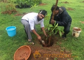Rana Daggubati planted saplings at Nanakramguda as a part of Haritha Haram photo 3