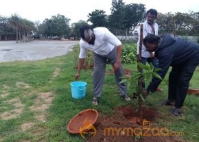 Rana Daggubati planted saplings at Nanakramguda as a part of Haritha Haram photo 6