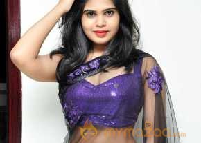 Alekhya Violet Color Half Saree Stills photo 5