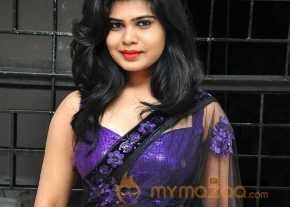 Alekhya Violet Color Half Saree Stills photo 13