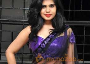 Alekhya Violet Color Half Saree Stills photo 18