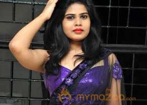 Alekhya Violet Color Half Saree Stills photo 2