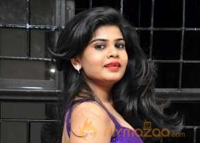 Alekhya Violet Color Half Saree Stills photo 6