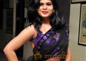 Alekhya Violet Color Half Saree Stills photo 3