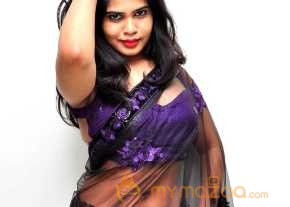 Alekhya Violet Color Half Saree Stills photo 19