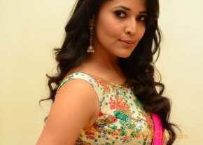  Anasuya Pink Saree Photoshoot  photo 14