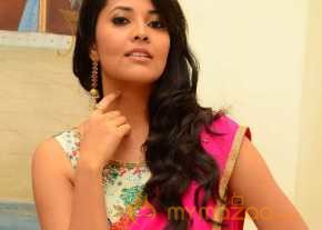  Anasuya Pink Saree Photoshoot  photo 15