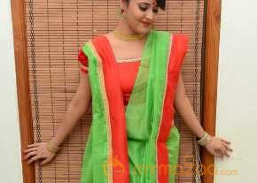  Anchor Anasuya Green Saree Photoshoot  photo 3