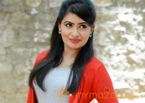 Angie James Photoshoot In Red Dress photo 4