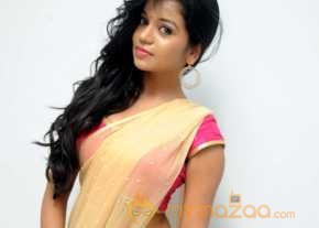 Bhavya Sri Cream Color Half Saree Pics photo 2