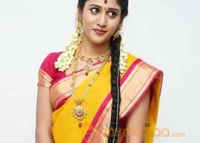 Chandini Chowdary Beautiful Saree Images photo 7