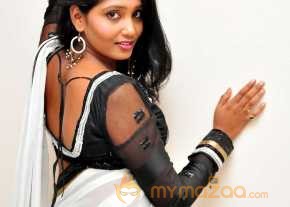  Eesha Black And  White Saree Pics  photo 14