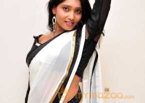  Eesha Black And  White Saree Pics  photo 3