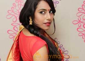 Khenisha Chandran Wearing Kanchivaram Collections photo 3