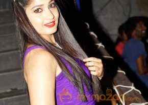 Madhavi Latha Royal Purple Dress Pics photo 6