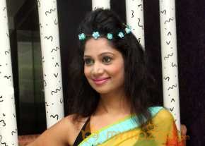 Mahekhanita Murthy Green Saree Pics photo 6