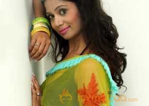Mahekhanita Murthy Green Saree Pics photo 4