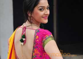  Mehrene Kaur Pirzada Saree Stills  photo 7