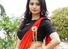 Priyanka Ramana Red Saree Pics photo 10
