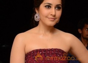 Raashi Khanna Hot Maroon Dress Glam Pics photo 13