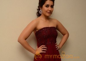 Raashi Khanna Hot Maroon Dress Glam Pics photo 8