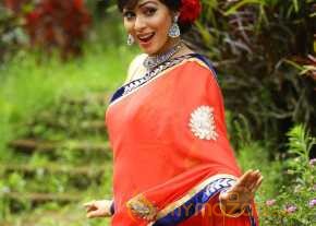 Sadha Beautiful Saree Pics photo 2