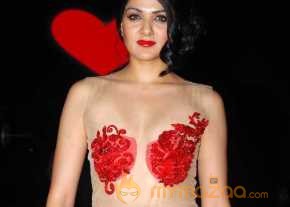 Sakshi Choudhary Photo Shoot On Transparent Red Dress