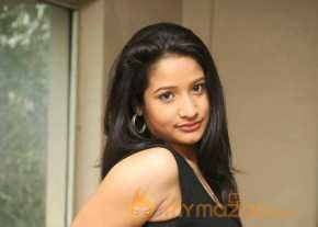 Santhoshi Sharma Photoshoot In Black Dress photo 5