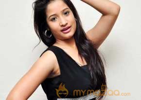 Santhoshi Sharma Photoshoot In Black Dress photo 3