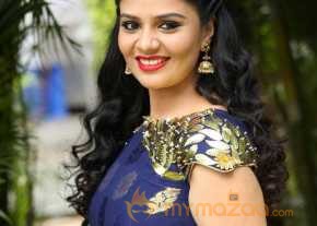 Srimukhi Photoshoot At Chandrika Movie Release Date Press Meet photo 8