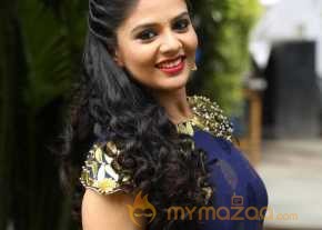 Srimukhi Photoshoot At Chandrika Movie Release Date Press Meet photo 5