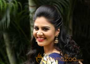 Srimukhi Photoshoot At Chandrika Movie Release Date Press Meet photo 6