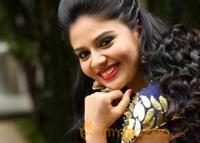 Srimukhi Photoshoot At Chandrika Movie Release Date Press Meet photo 7