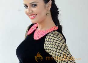 Srimukhi Photoshoot At Dhanalakshmi Talupu Tadithey Press Meet photo 5