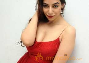 Surabhi Red Color Cami Slip Dress Photo Shoot photo 6