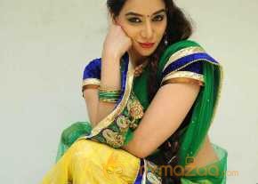 Surabhi Red Color Cami Slip Dress Photo Shoot photo 10