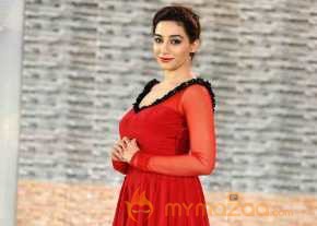 Surabhi Red Color Cami Slip Dress Photo Shoot photo 8