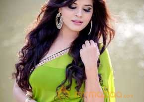 Swasti Semwal Green Saree Images photo 5