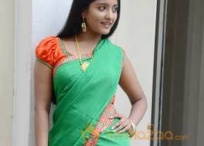 Ulka Gupta Photoshoot On Green Color Half Saree photo 3