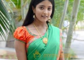 Ulka Gupta Photoshoot On Green Color Half Saree photo 7