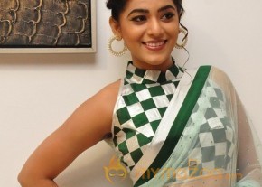 Yamini Bhaskar Hot Light Green Saree Pics photo 8