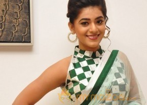 Yamini Bhaskar Hot Light Green Saree Pics photo 18
